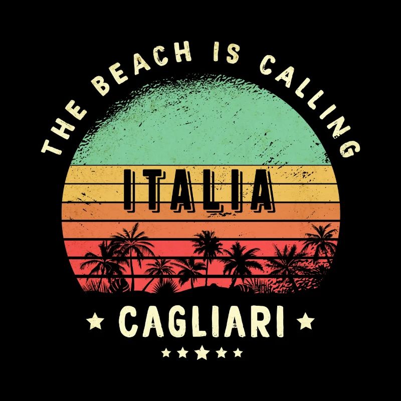 Design de plage à Cagliari Italie