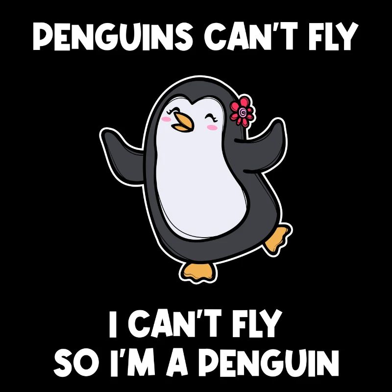 Penguin Animal Zoo Humorous Statement Bird South Pole