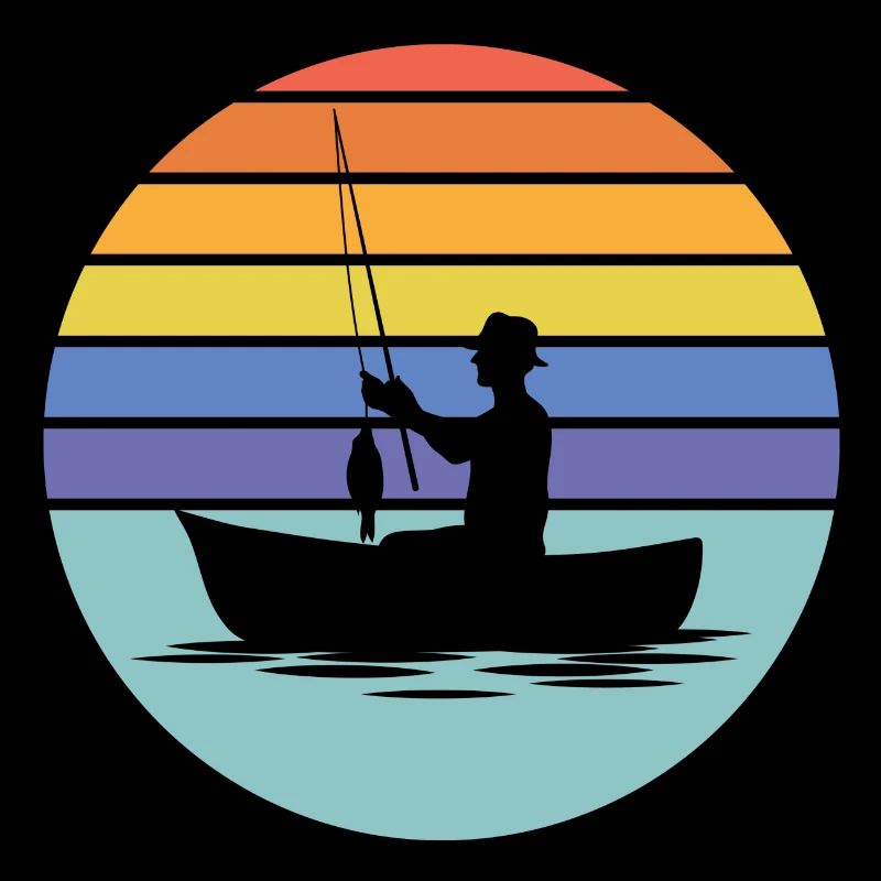 pêche, pêcheur, canne à pêche