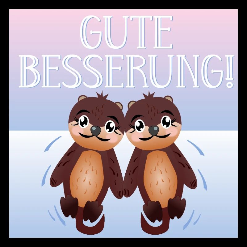 Gute Besserung - SEEOTTER - PAARE