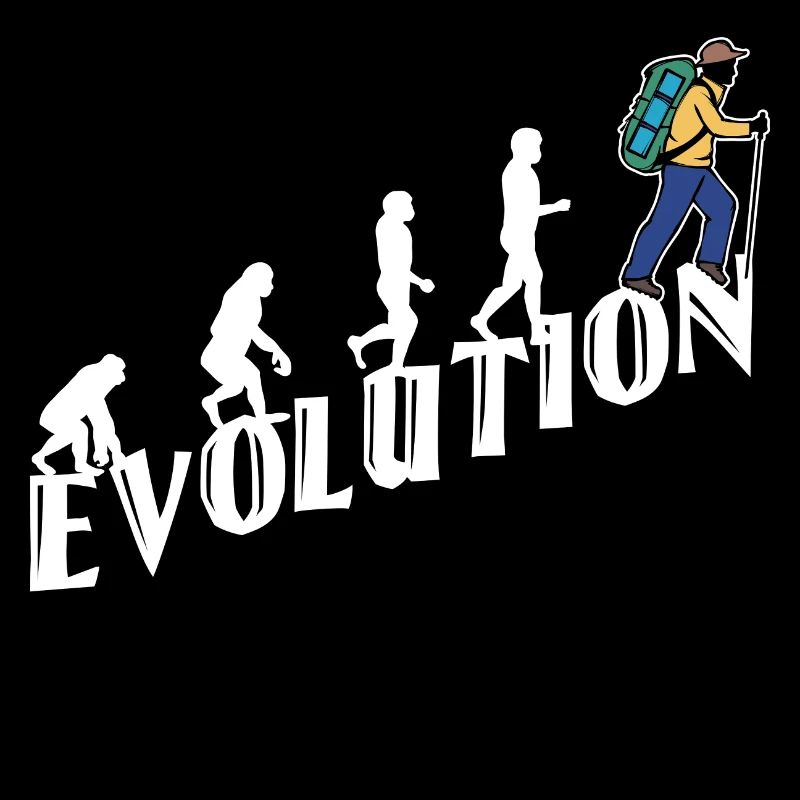 Evolution Wanderer Wandern Wanderung Bergwanderung