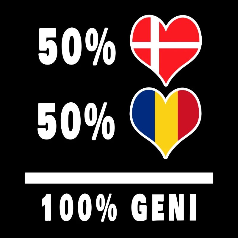Drapeau 100% génie de la Suisse et du Danemark