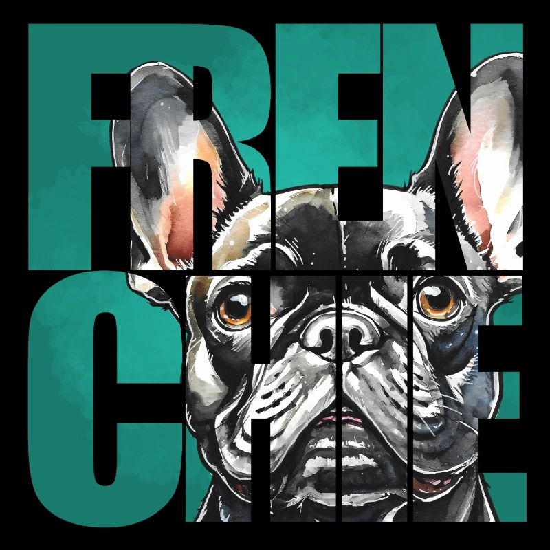 Portrait de bouledogue français