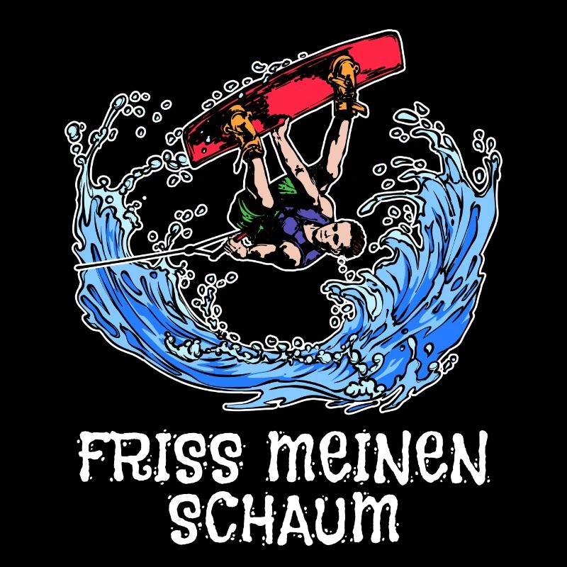 Kitesurfer Surfing Statement Wakeboard Stunt Wave