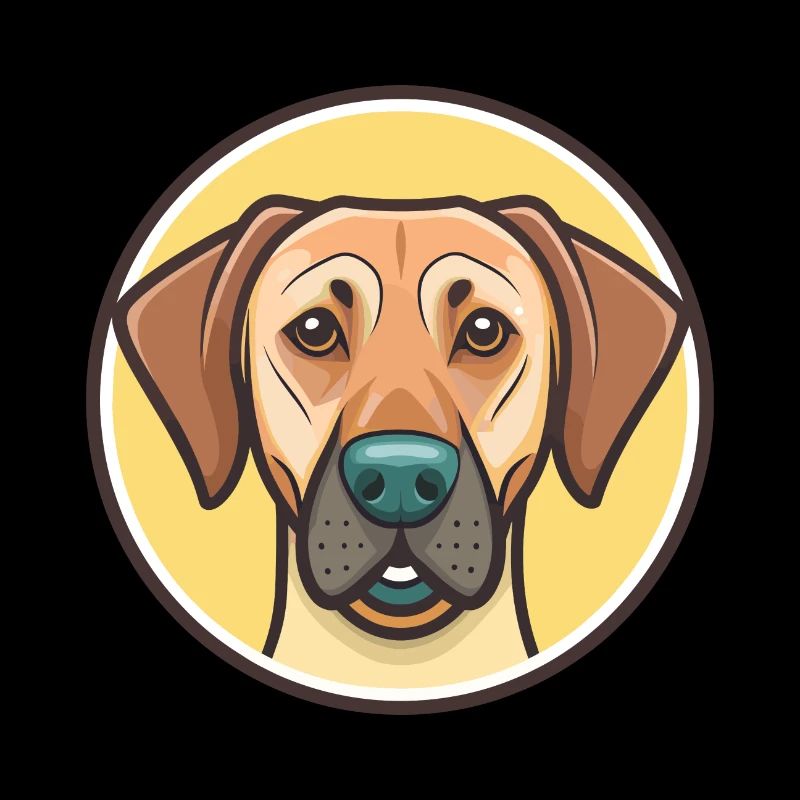 Rhodesian Ridgeback Hunderasse Lustige Karikatur Kawaii
