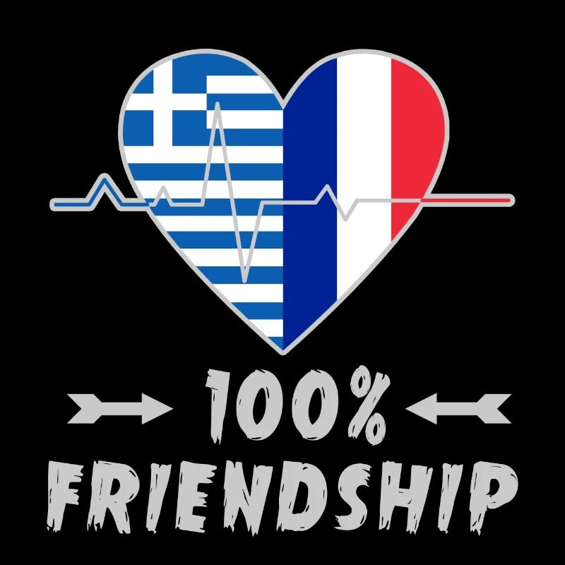 Griechenland und Frankreich 100% Freundschaft