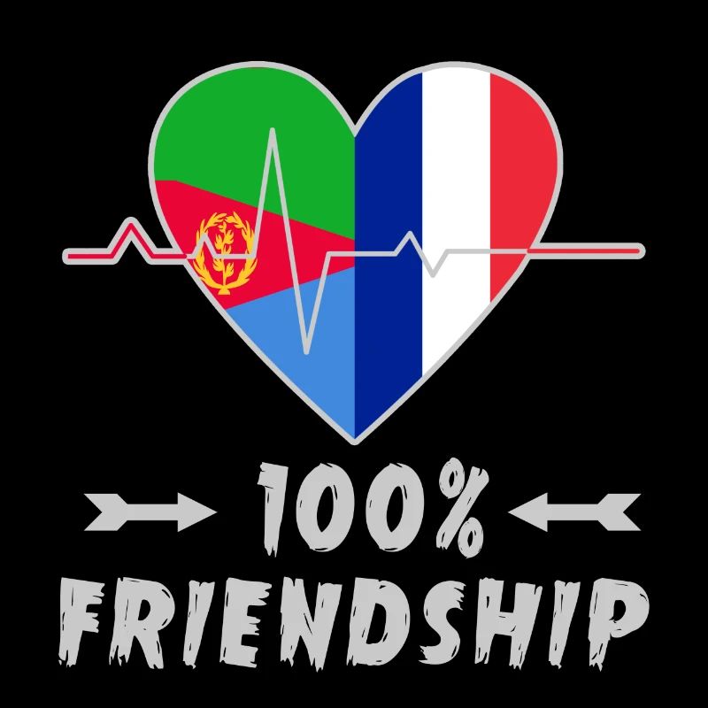 Eritrea und Frankreich 100% Freundschaft