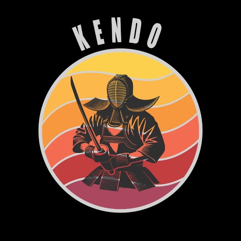 Style samouraï Kendo rétro