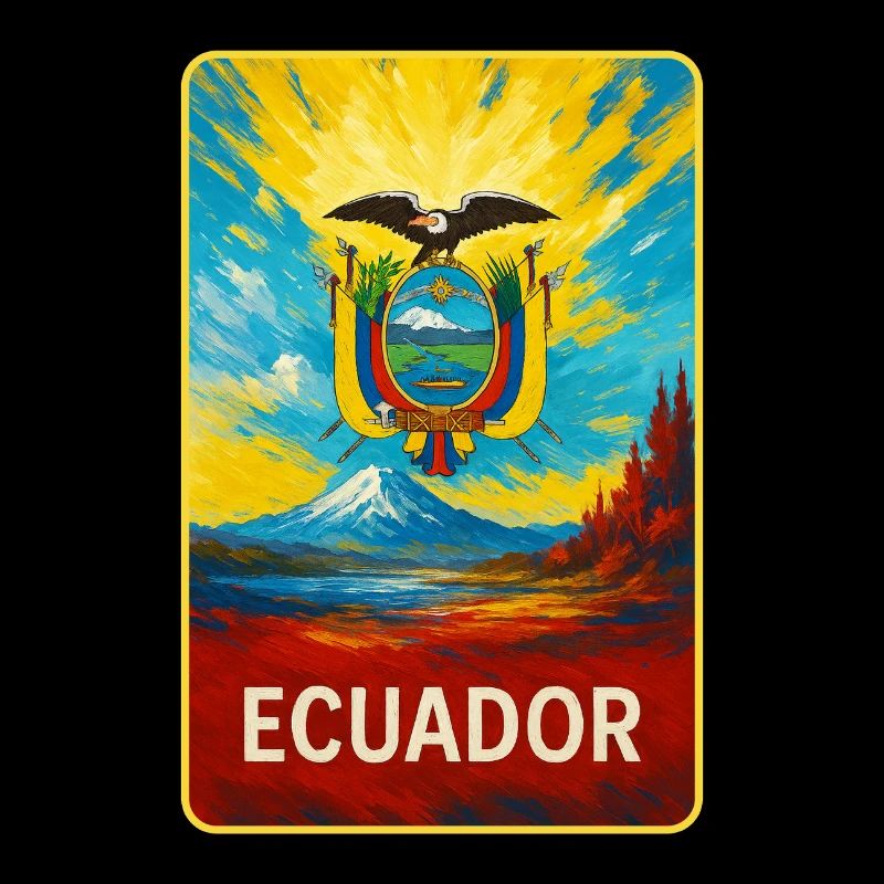 Ecuador - Farbenfrohes Emblem