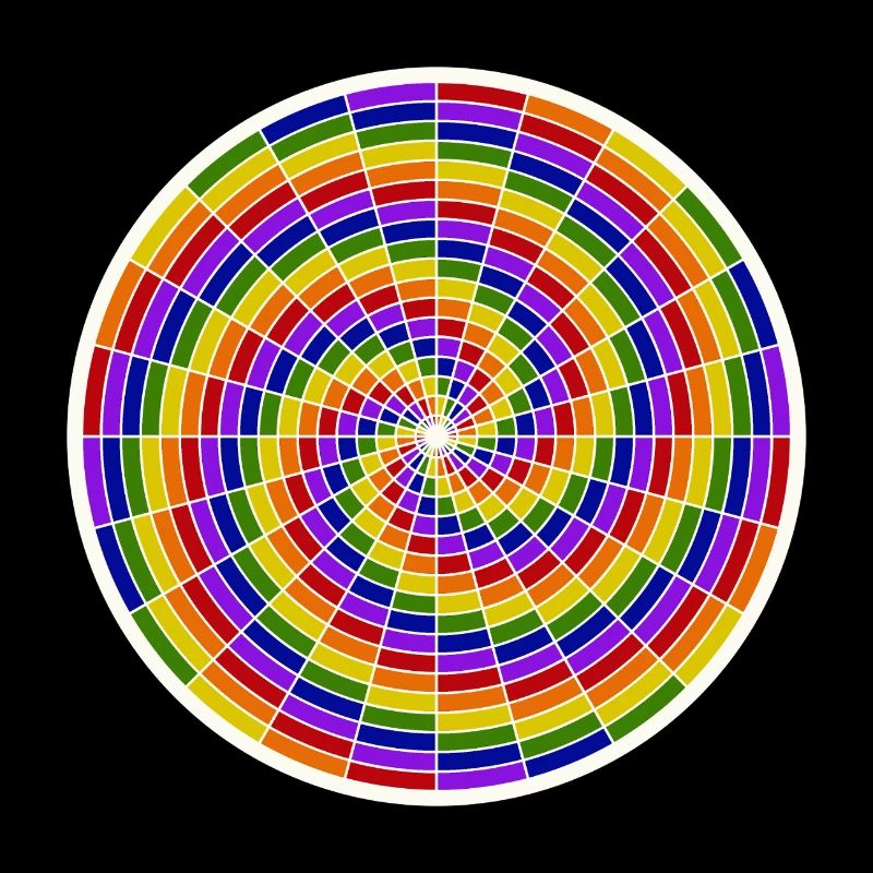 Conception d’art en spirale colorée