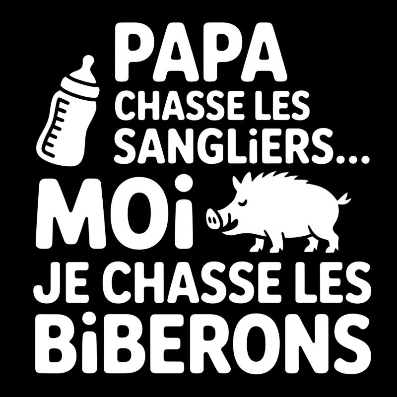Humor Eltern Kind Auf der Jagd auf Wildschweine