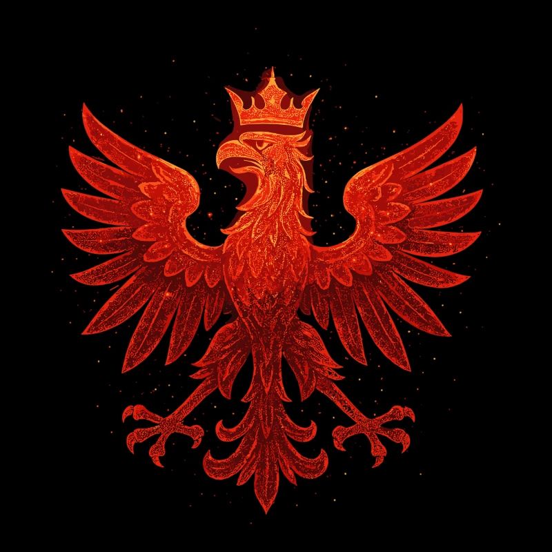 Pologne Polska Eagle drapeau rouge paillettes cadeau