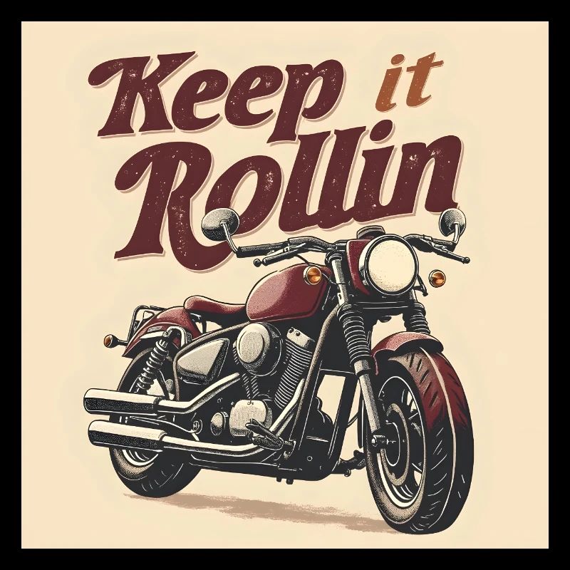 Keep it Rollin' – Typographie minimaliste