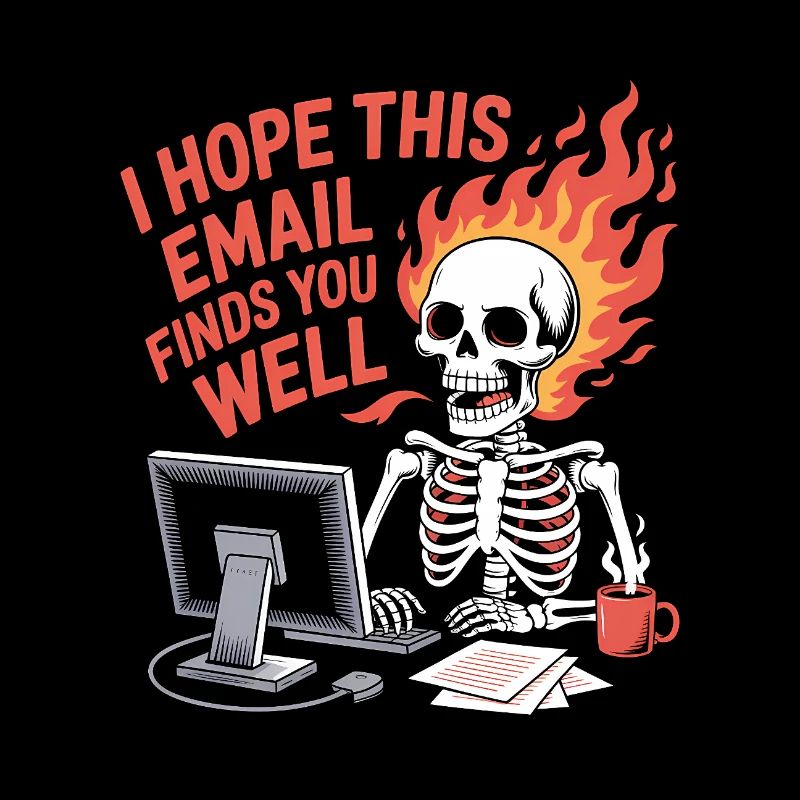 Ich hoffe, diese E-Mail kommt bei dir gut an - Lustiges T-Shirt