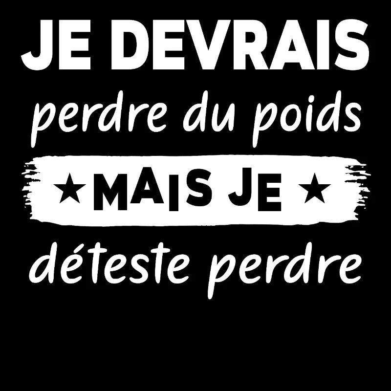 Je devrais perdre du poids mais je déteste