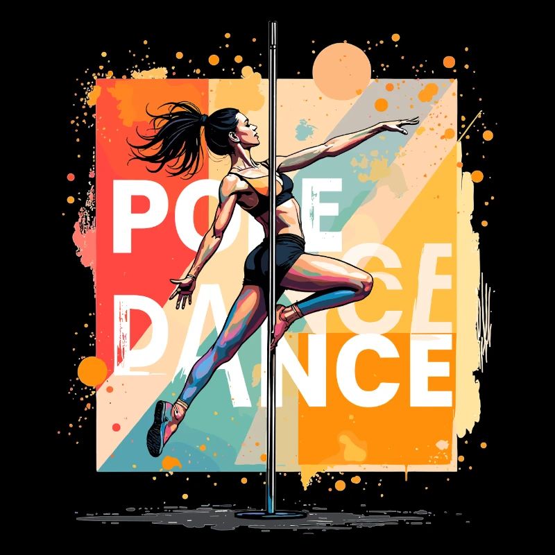 Danseuse au poteau Don acrobatique élégant