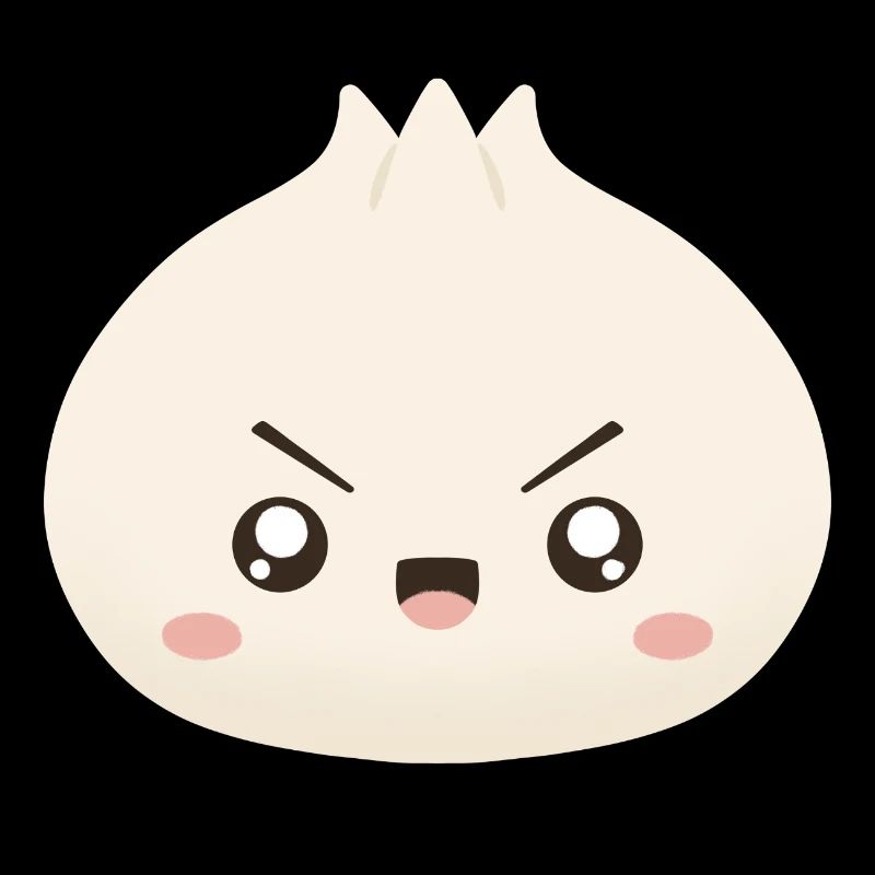 Grumpy Dumpling Cute Mascot