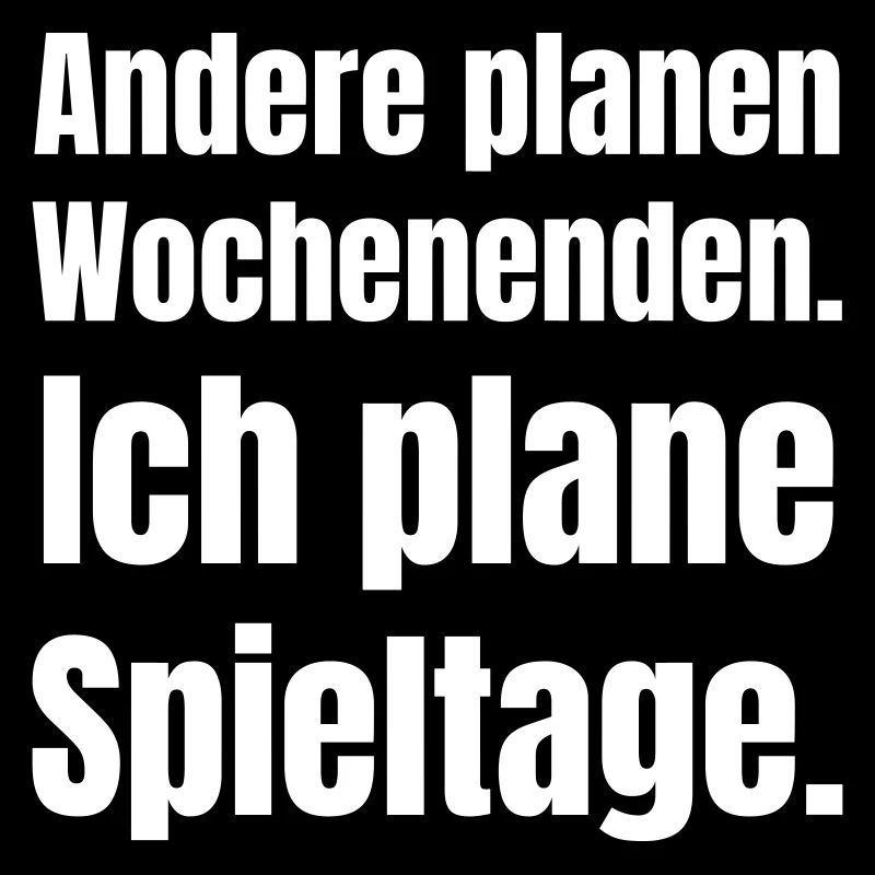 Others plan weekends. I'm planning match days.