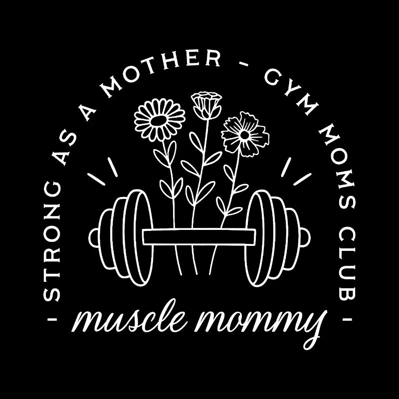 Maman musclée gym maman forte mère drôle