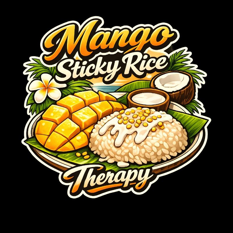 Mango Sticky Rice Therapy Thai Food Design