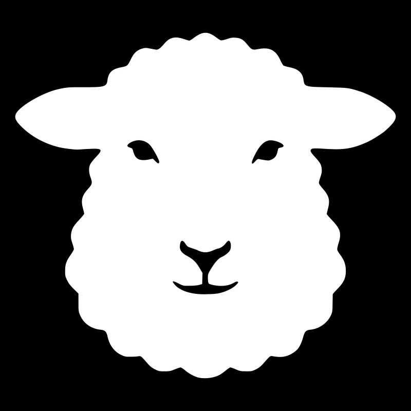 Sheep Head Lamb Wool Farm Vector