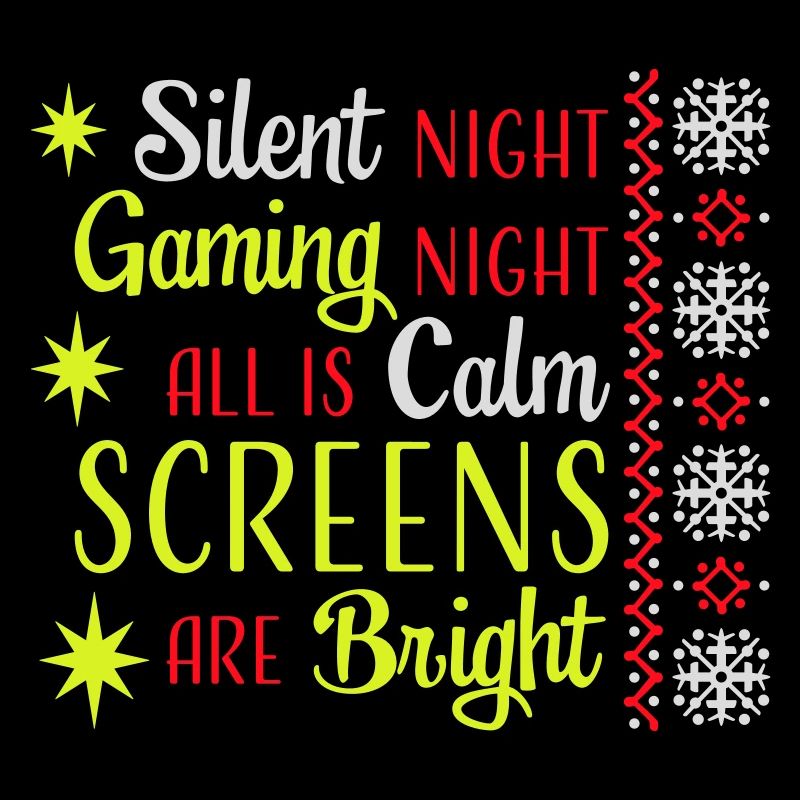 Silent Night Gaming Night All Calm Screens Bright