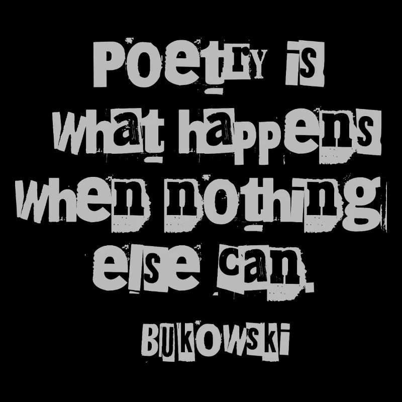 Citation de poésie de type fragmenté
