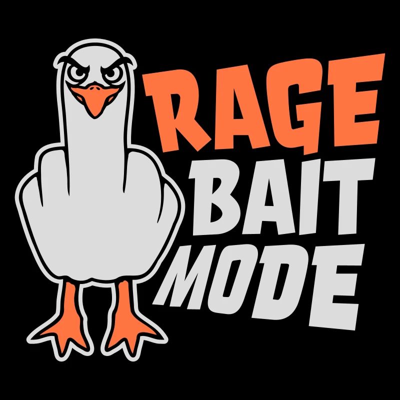 Rage Bait Mode Möwe Vogel Böse Lustig Provokation