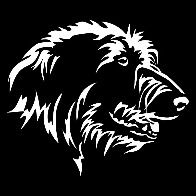 Irish Wolfhound Head "Black Edition"