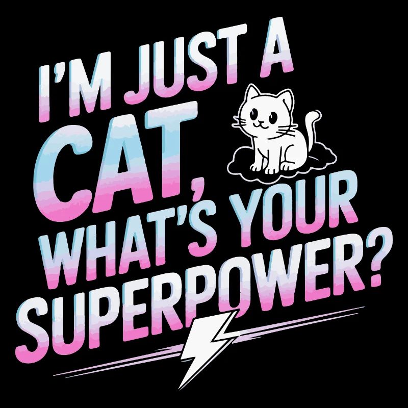 Conception de citation de dessin animé de chat stimulant