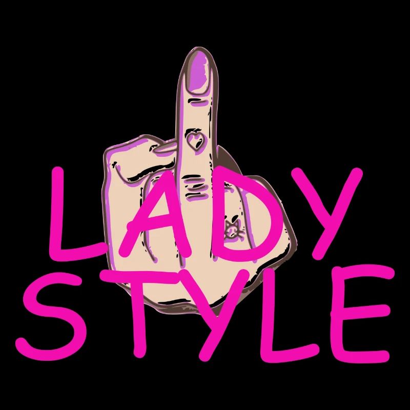 Doigt du milieu de style dame
