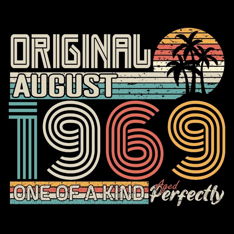 August 1969 Birthday August 1969 Gift