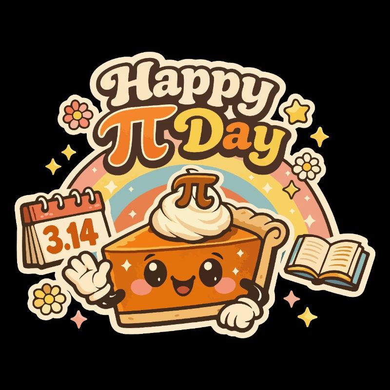 Bonne Journée Pi, Sweet Cake Math Rétro Design