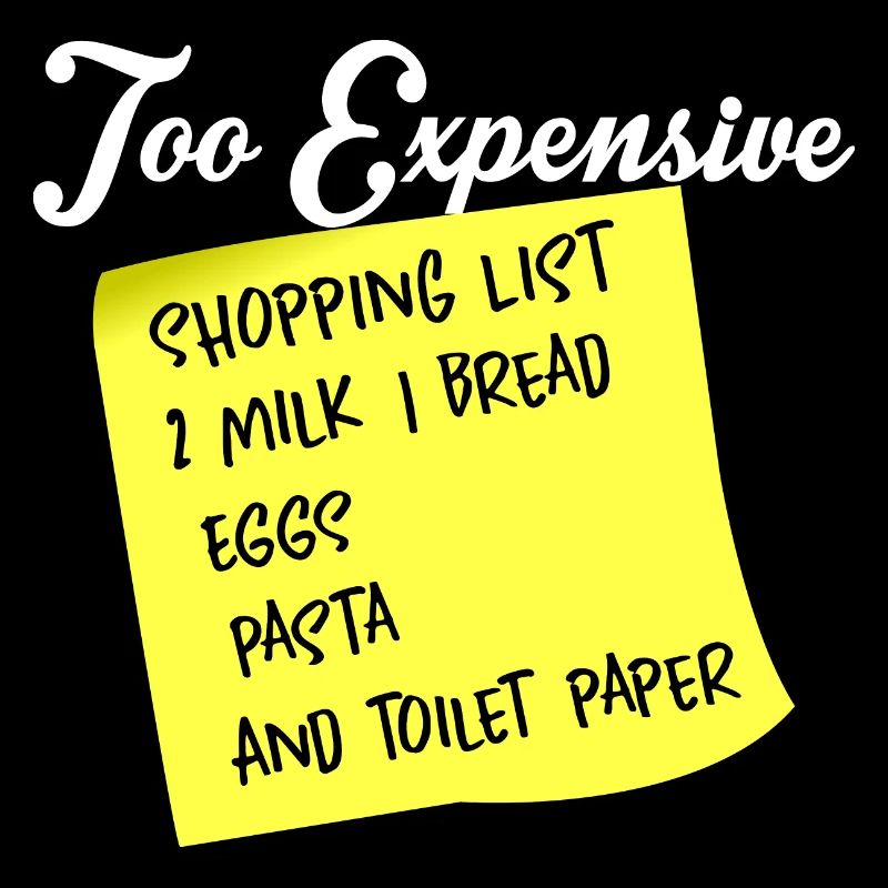 Liste de courses trop chère