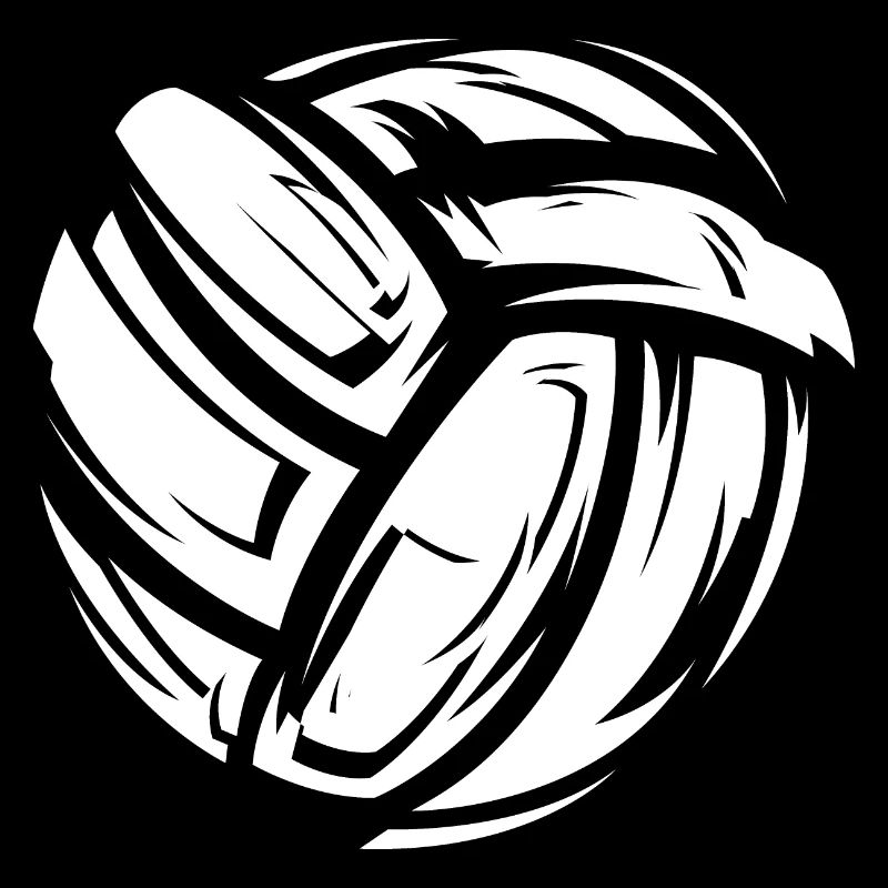 Volleyball Symbol Fabrics Material White Game Icon