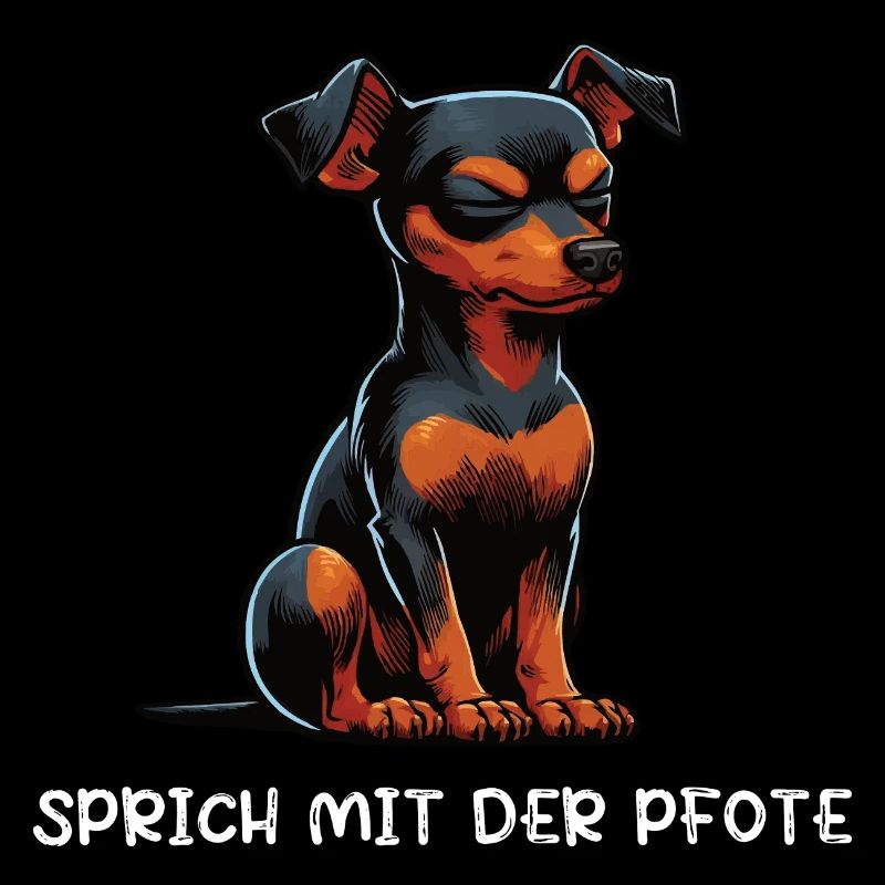 Sprich mit der Pfote Zwergpinscher Pinscher Minpin