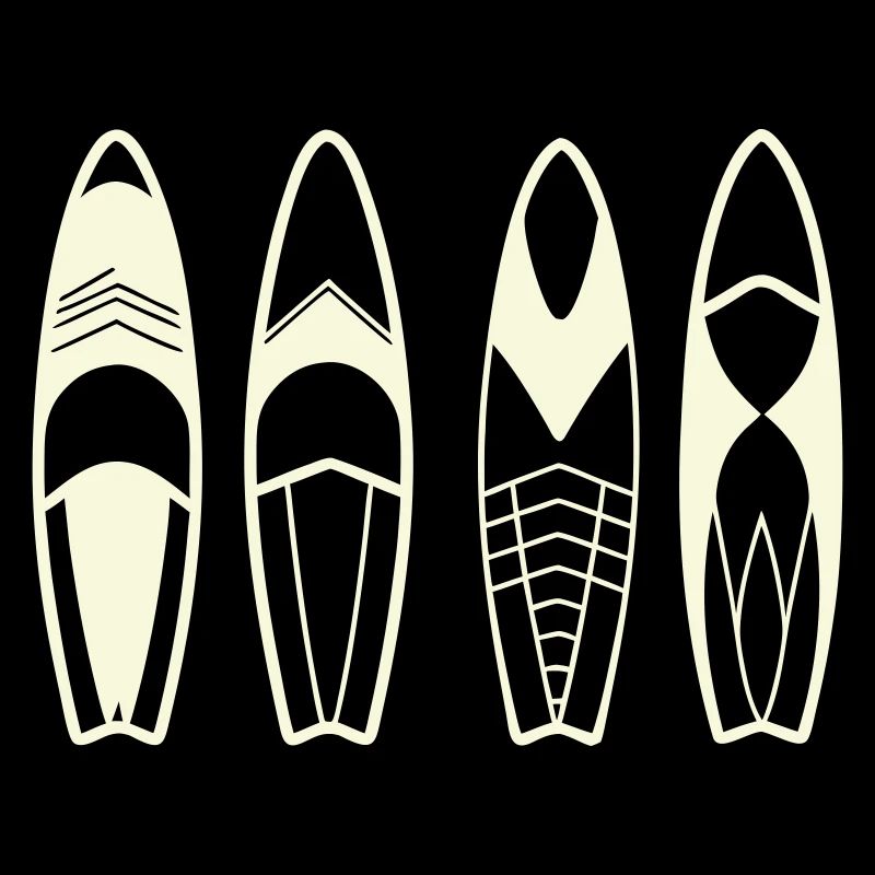 Planches de Surf Abstraites Minimalistes