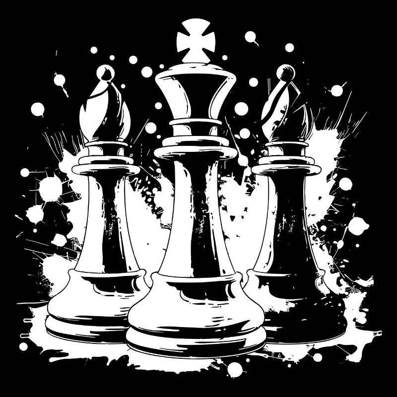 Chess bishop and king