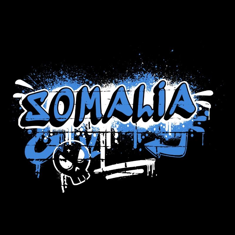 Design de drapeau graffiti de la Somalie