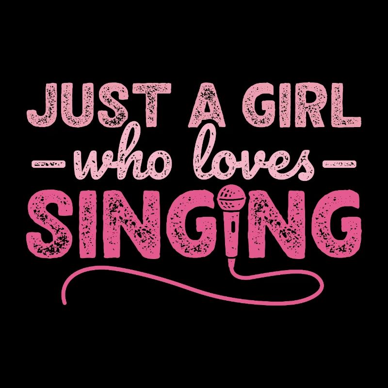 Nur ein Mädchen, das gerne Karaoke-Sängerin singt