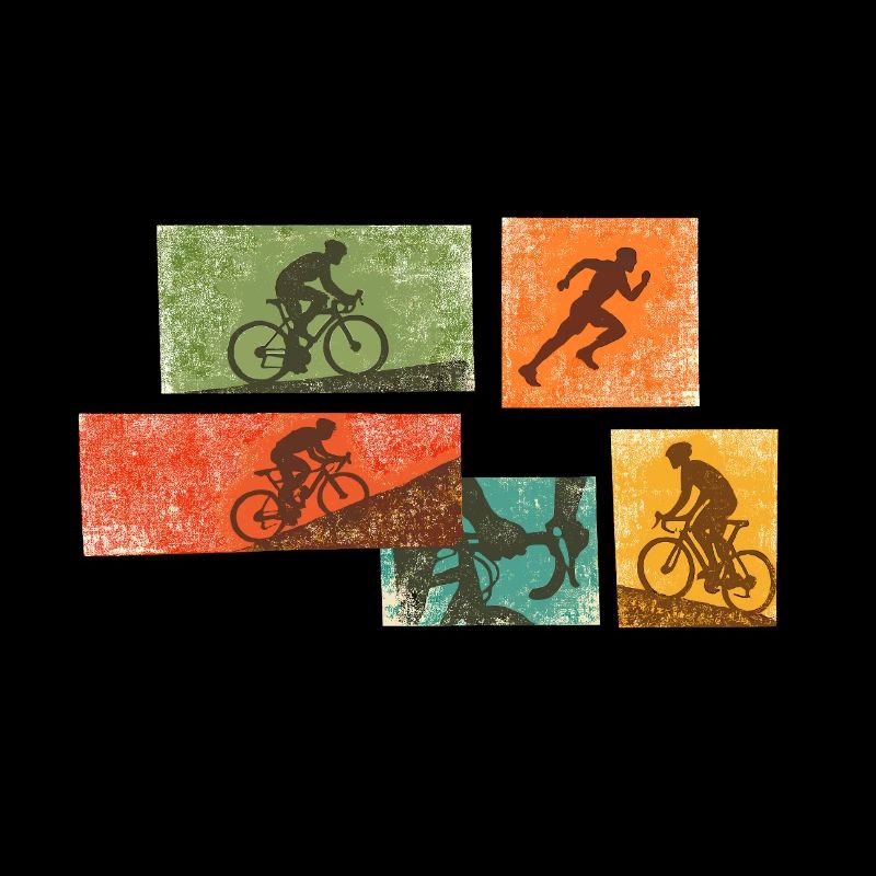 Cycling Mosaic: Bicycle Silhouettes