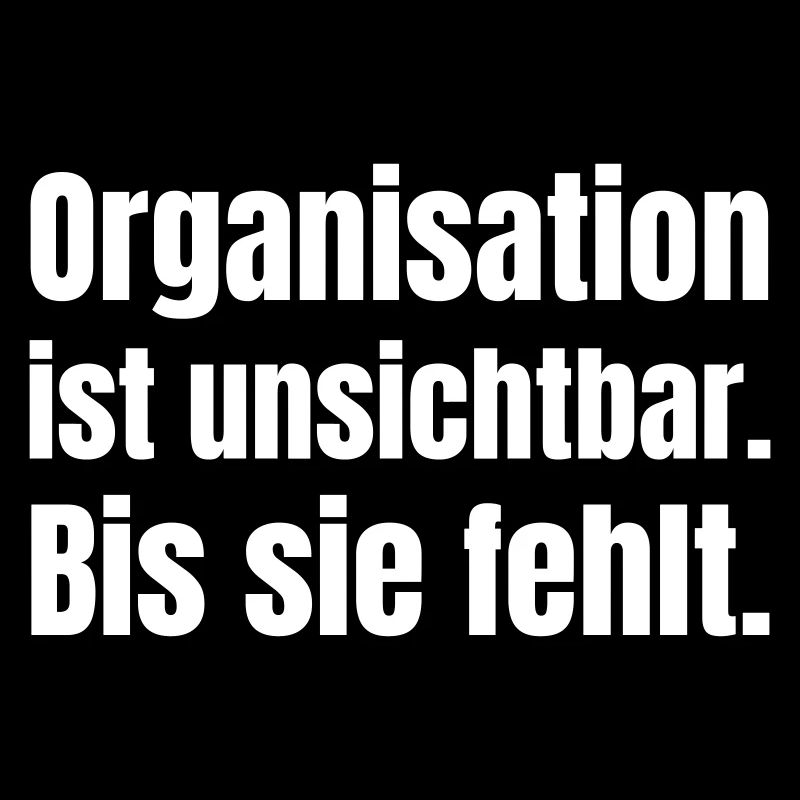 Organization visible until it falls