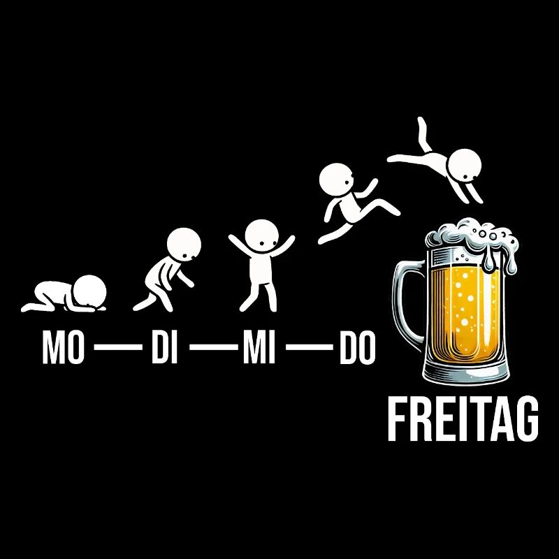 Freitag Wochenende Bierliebhaber Biertrinker
