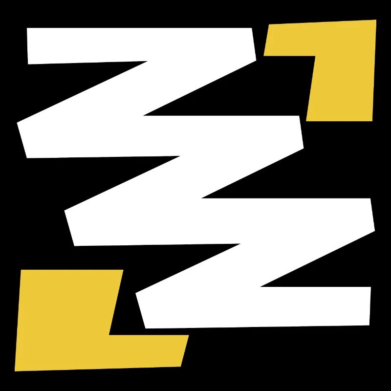 Basic simple digital art emblem with Z