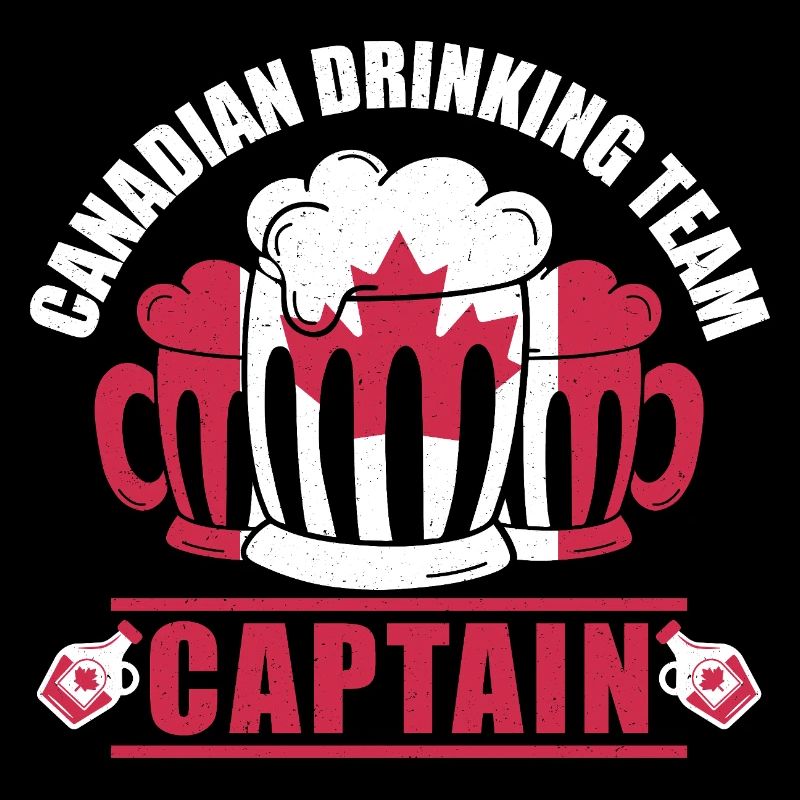 Chope de bière Canada Captain Maple Leaf Party Design