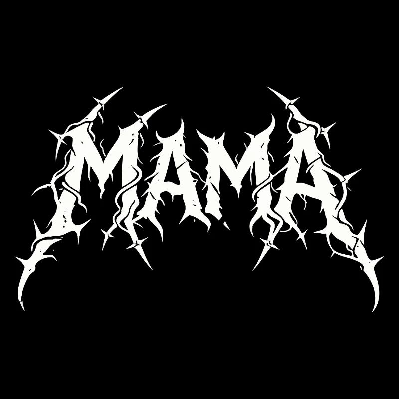 Mama Metal Rock Musik Hardcore Mutter Design
