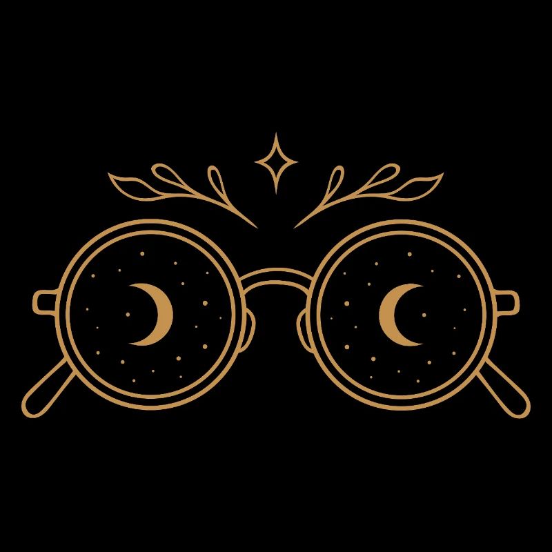 Witchy Glasses with Moons - Midsummer Magic