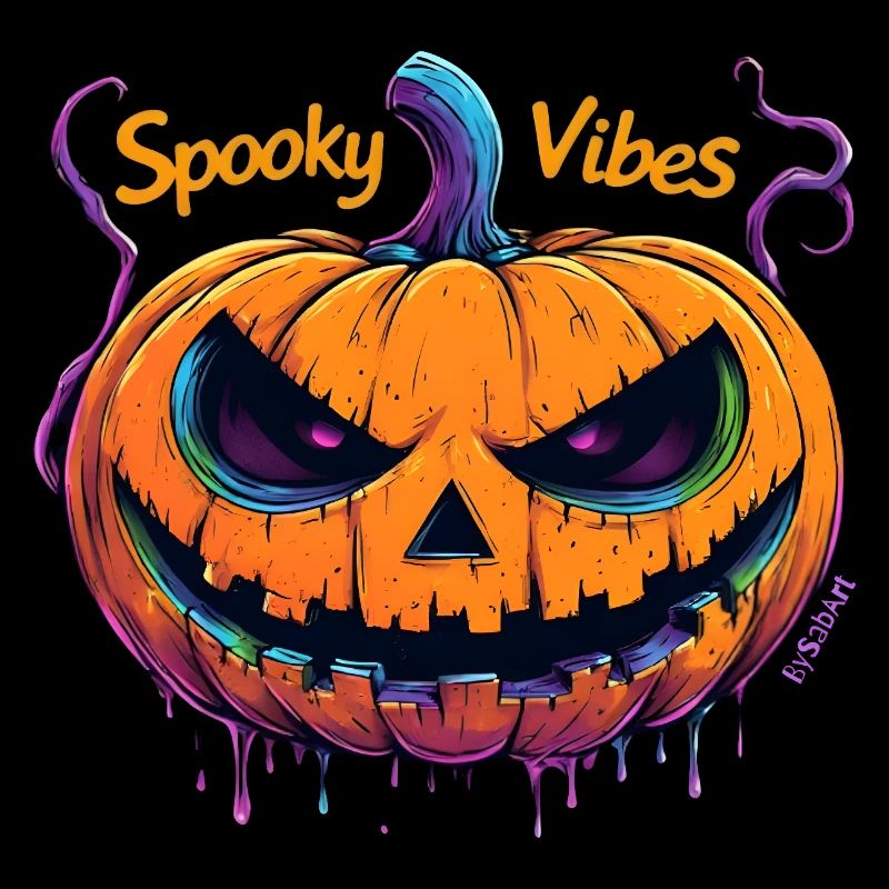 Spooky Vibes Electric Pumpkin - Dark Pumpkin