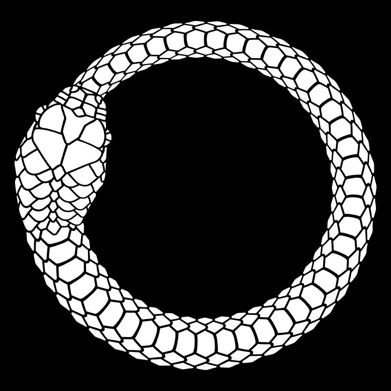 Ouroboros Schlangenring Kreis