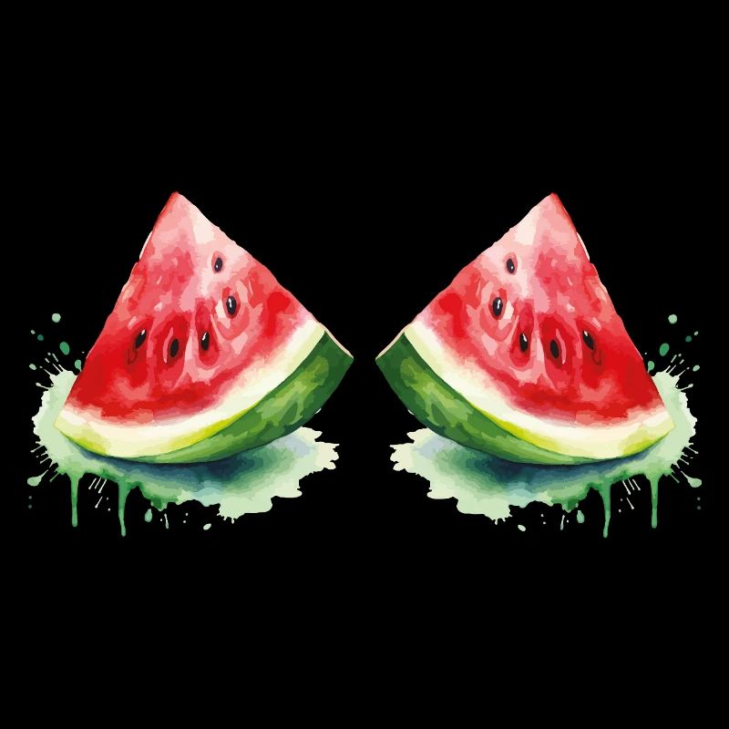 Aquarelle Pastèque
